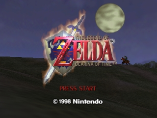 Legend of Zelda, The - Ocarina of Time (USA) Title Screen